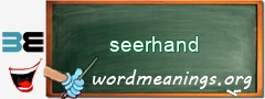 WordMeaning blackboard for seerhand